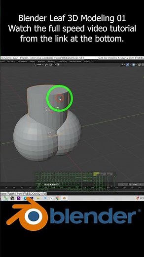 Blender Leaf 3D Modeling 01 #Blender #leaf #leaves #3dmodeling #tutorial #workflow #blender3d
