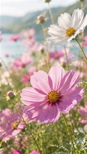 風にそよぐ秋桜に、そっと。☀️【朝の癒しBGM】9月の朝｜KADUKI