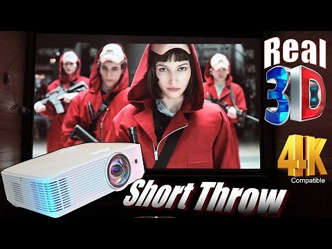 Optoma GT1080HDR Best Real 3D FHD/4K Projector 2023 ⚡Ultra Short Throw DLP Projector Review 🔥