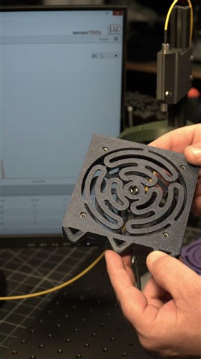 Using tape to help out a precision sensor #3dprinting #engineering #precision #maker