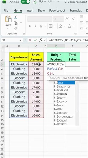 Master Excel GROUP BY Function in Minutes 🔥 | आसान Data Analysis Trick! #excel #2026 #exceltricks