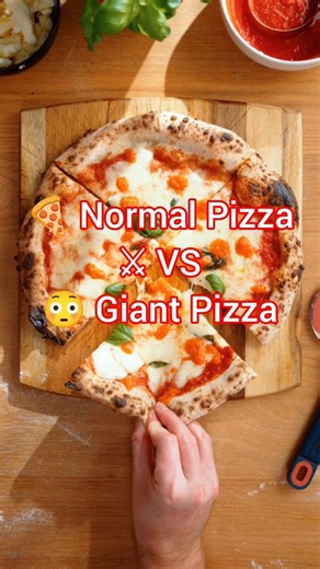 Normal Pizza vs Giant Pizza 😳🍕 #shorts #pizza #dollarlifefacts #viral #food #usafacts