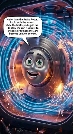 How Brake Rotors Work 🚗 | Car Brake System Explained #shorts