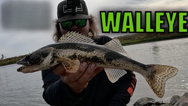Shore Fishing the North Saskatchewan River for Walleye