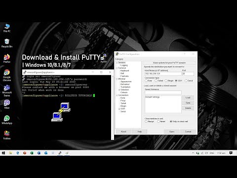 How to Download and Install PuTTY for Windows 10,8.1,8,7 |Laptop/Desktop