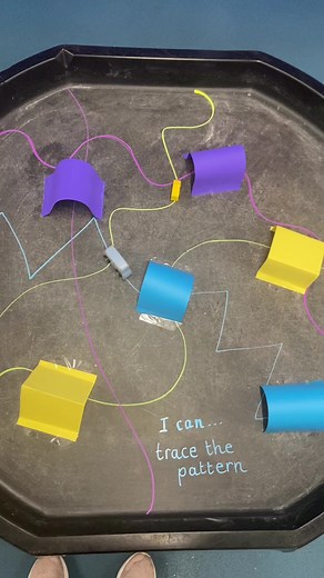 Engaging Tuff Tray Mark Making Activity for Young Learners