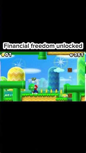 Financial freedom unlocked 🪙😂🔥 #mario #nintendo #retrogaming