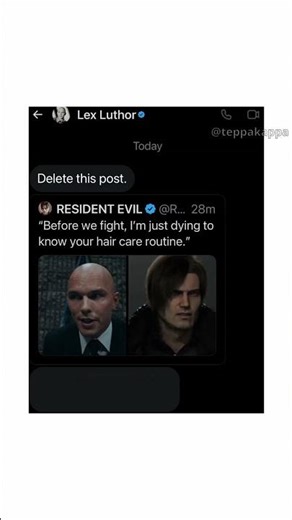 Leon S. Kennedy vs. Lex Luthor #residentevilrequiem #superman #quips #meme #VA #VO #gaming