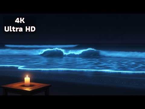Bioluminescent Ocean Ambient Piano 🌊✨ Deep Sleep & Calm