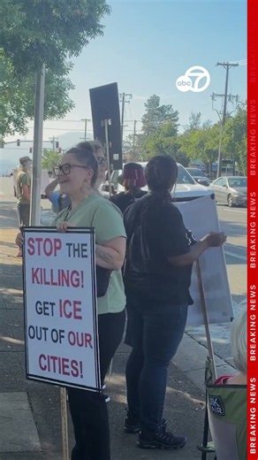 Anti-ICE rally in Redding, California