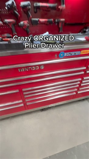 CRAZY ORGANIZED Plier Drawer @toolbox_widget #tools #mechanic #toolbox #new #organized #setup #OCD #toolboxwidget #toolsrus | Tools R Us