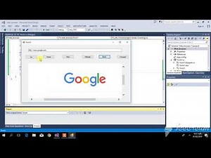 Creating Web Browser in C# || Window form application