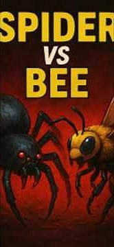if Spider and Bee fight who do you think will WIN #youtubeshort #viralshorts #shortsfeed