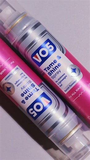 VO5 on Instagram: "Frizz? Flyaways? Not today 💁‍♀️✨ VO5 Tame & Shine Spray is your ultra-light, non-sticky fix for glossy, smooth hair on the go! Pop it in your bag and keep every look sleek & shiny, day or night! #hair_hack #haircareproduct #productvideography #productphotography #littlevictories"