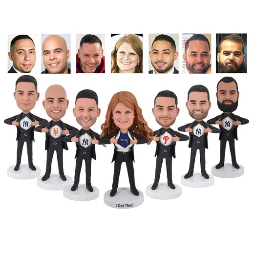 Personalized Bobblehead Set - Custom Superhero Portraits With Your Face | Forcorporate Gifts 、custom Photo Bobbleheads - Etsy