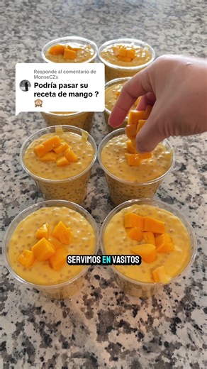 Receta de Mango con Perlas de Tapioca