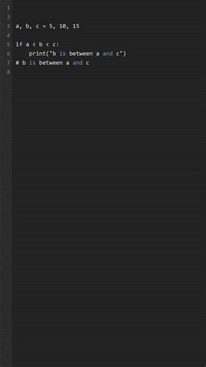 Python Tip: Chained Comparisons Cleaner Than You Think! #programming #python