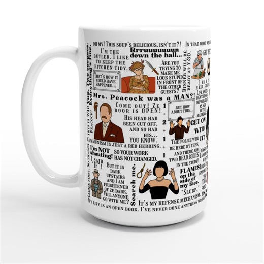 Clue Movie Mug, 15 Oz Mug, Movie Gifts, Clue the Movie - Etsy