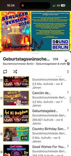 Geburtstagslied deutscher Schlager ❤️ Geburtstagslied für Erwachsene #geburtstagslied #geburtstag