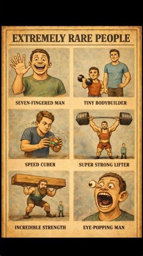 Unexplained Extremely Rare People Caught on Camera #humantraits #infographic #rare #education