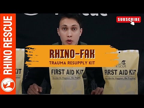 RHINO Tactical First Aid Kit: Life-Saving IFAK Refill for Emergencies