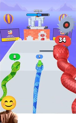 Snake Run 3D #short #video #treanding #gaming #populargame