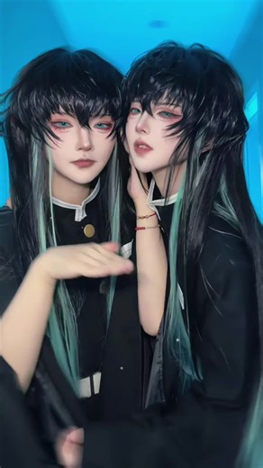 Tokitou Twins: Muichirou and Yuichirou🔥 #kimetsunoyaiba #yuichiro #muichiro #tokito #muichirocosplay