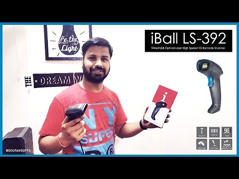 HOW TO USE iBALL LS-392 WIRED USB OPTICAL LASER HIGH SPEED 1D BARCODE SCANNER READER