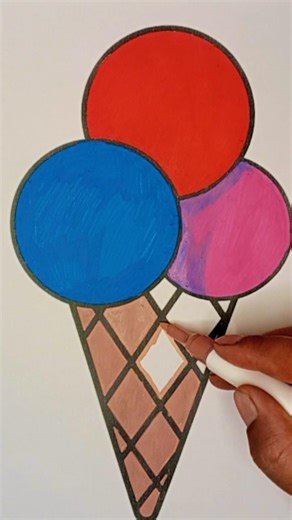 Let's color ice cream 🍨##colorfun#