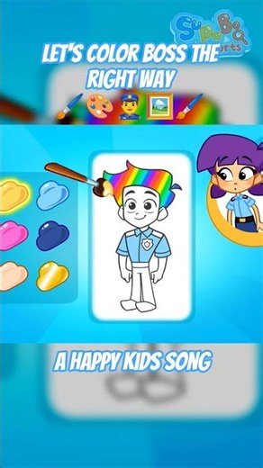 Let's Color Boss the Right Way 🧸🎨 A Fun Coloring Game for Little Artists