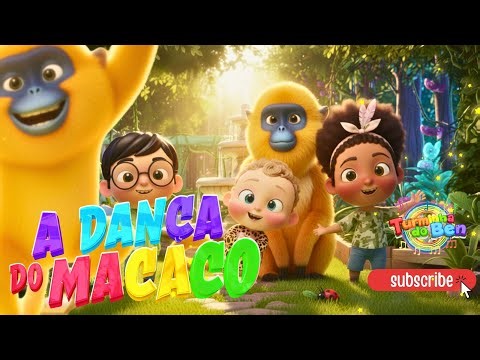 A DANÇA DO MACACO 🐵💥 — Música Infantil SUPER Divertida!