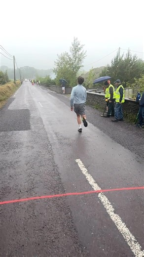 Culann Burke warming up for the u16 Munster final in castletown-Kinneigh | Road bowls in Ireland