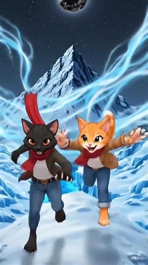 Santa came late… because Luna and Nova were busy being naughty & nice! 😹 #cat #cats