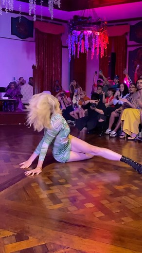 Ida Inxi Holmlund on Instagram: "When in the Philippines…🦎💦🔫 Thank u for having me judge your amazing ball @nunoyrevlon @princemarell 💚💚💚 #2023 #greenisthewarmestcolor #ballroom #philippines #007"