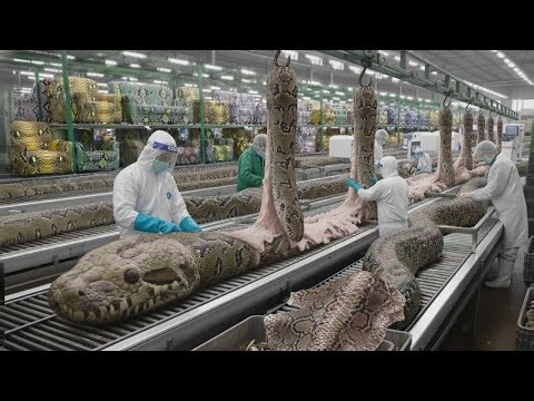 From Snake Eggs to Luxury Furniture — Inside a Snake Leather Factory | Luxury Furniture Factory