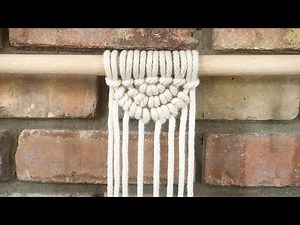 Macrame Semi-Circle / Semi-Lunar Pattern