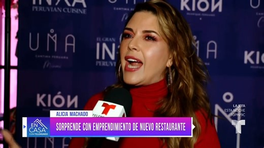 #AliciaMachado sorprendió con un nuevo emprendimiento de un restaurante. 😱🍽️ Platicó sobre su experiencia en el reality de comida #TopChef 📺👩🏻‍🍳 y lo que le dejó, y hasta compartió cuál es su comida favorita. 😋🌮 #EnCasaconTelemundo | En Casa Con Telemundo