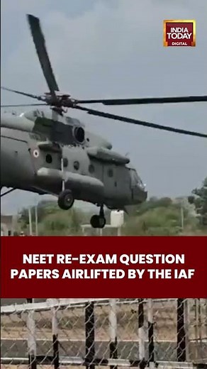 NEET Re-Exam Papers Arrive by Air Force Helicopter! Massive Security Measures #neetreexam #iaf