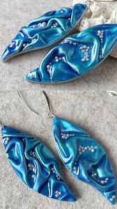 Have you tried this Fabric Effect using Polymer Clay? Sea Foam Earrings. Want a detailed tutorial? Find it on Jessama Tutorials Youtube channel: https://youtu.be/i-I-CNjpSvQ Cutters: https://jessamadesign.etsy.com/listing/627130526 | Jessama Tutorials