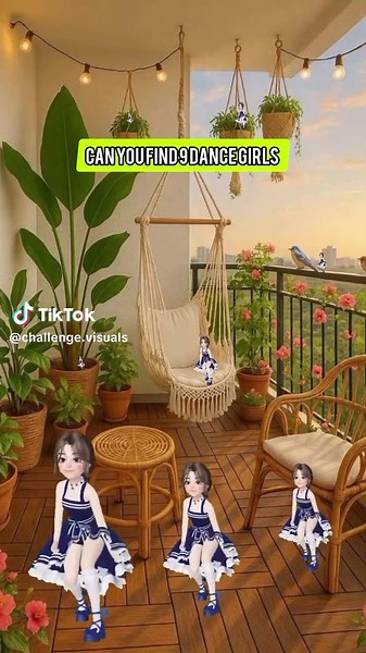 Find 9 Girls Eye Test Challenge