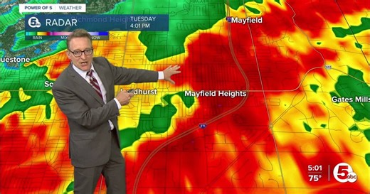 Hundreds lost power following strong storm that blew through Highland Heights