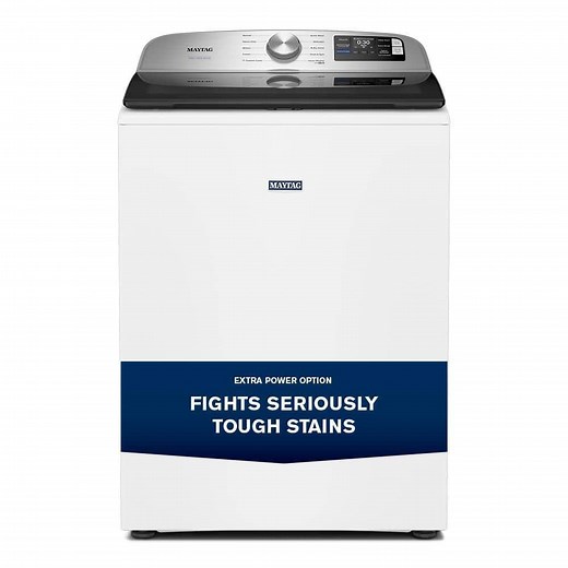 Reviews for Maytag 5.2 cu. ft. Top Load Washer in White with Agitator, Extra Power Option and Smart Appliance | Pg 1 - The Home Depot