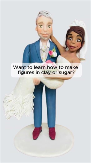 WATCH FULL VIDEO ☝️ Learn How To Make Fondant Figures#Fondanttutorial #cakedecorating #fondanttopper