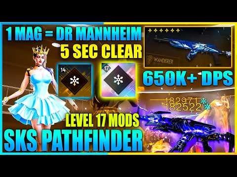 ONCE HUMAN NEW SKS PATHFINDER❄️ MELTING BOSS IN 5 SEC - DPS 650K WITH LEVEL 17 SHINY MODS