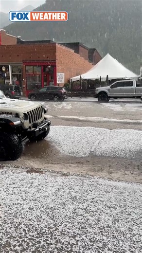 133K views · 1.3K reactions | Locals in Telluride, Colorado, were surprised by a hailstorm that struck parts of the state on Friday. #Colorado #hail #severewx #foxweather | FOX Weather | Facebook