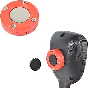 UAYESOK Magnet CB Mic Holder, Portable Vehicle Mic Clip Mount for Mobile Radio Speaker mics with Round Knob