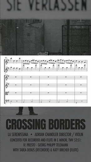 TELEMANN: Concerto for Recorder and Flute in E Minor, TWV 52:E1:IV. Presto (with sheet music)