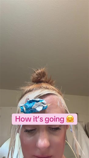 Hair processing from turning blue to dying it copper and now doing my bangs #hairtok #diyhair #hairtransformation #hairideas #coloringhairathome