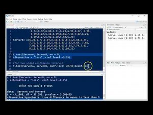 R Tutorial for Two Sample t test and Confidence Interval