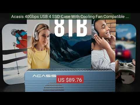 Acasis 40Gbps USB 4 SSD Case With Cooling Fan Compatible with ... — Best Buy 2026 | Great Quality!